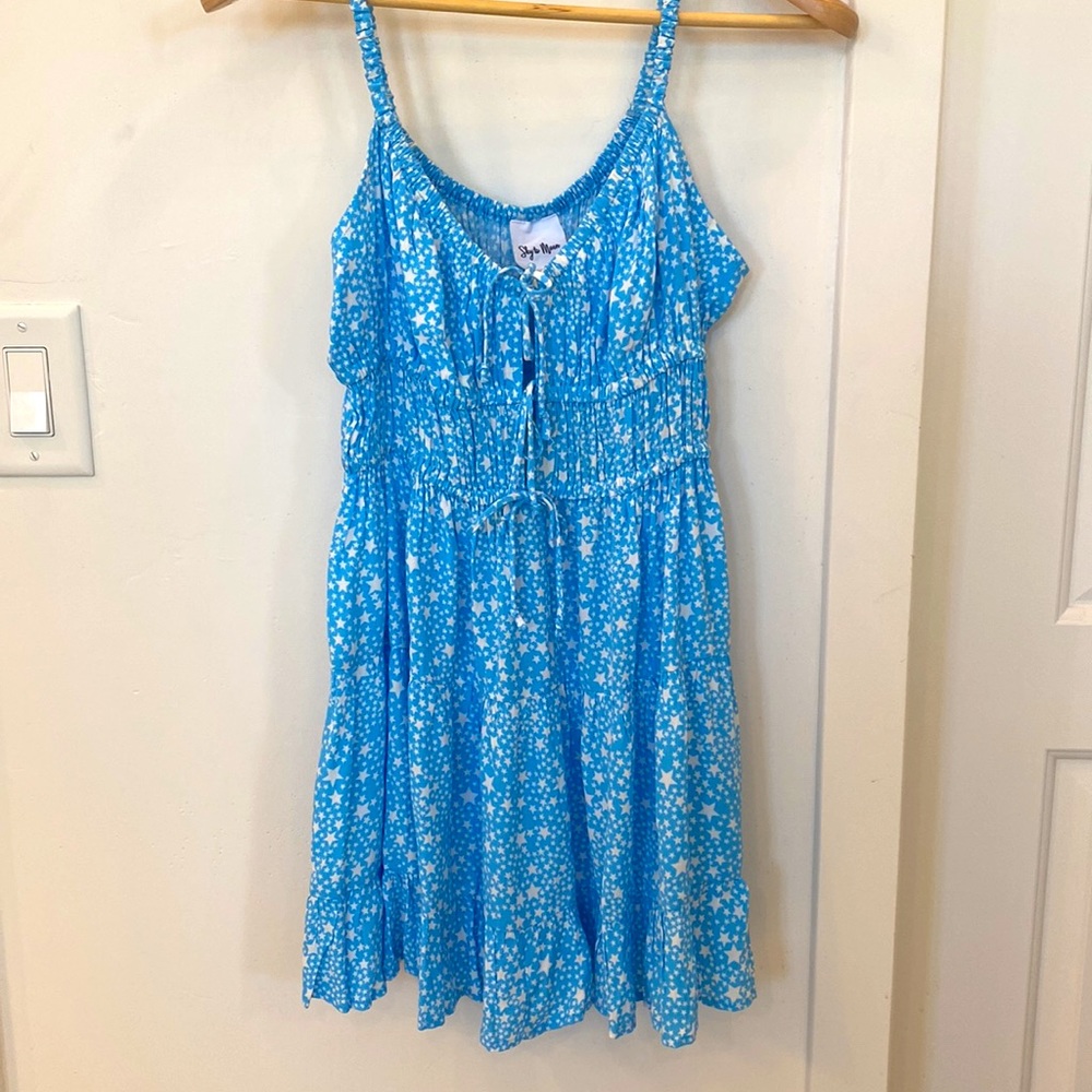 Blue Floral Summer Dress